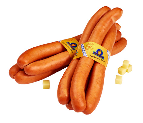 hoehenrainer-puten-kaesekrainer-12er-pack Puten-Käsekrainer mit Emmentaler, 12 Stück