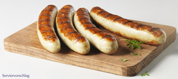 4 Geflügel-Rostbratwürstchen von Höhenrainer.