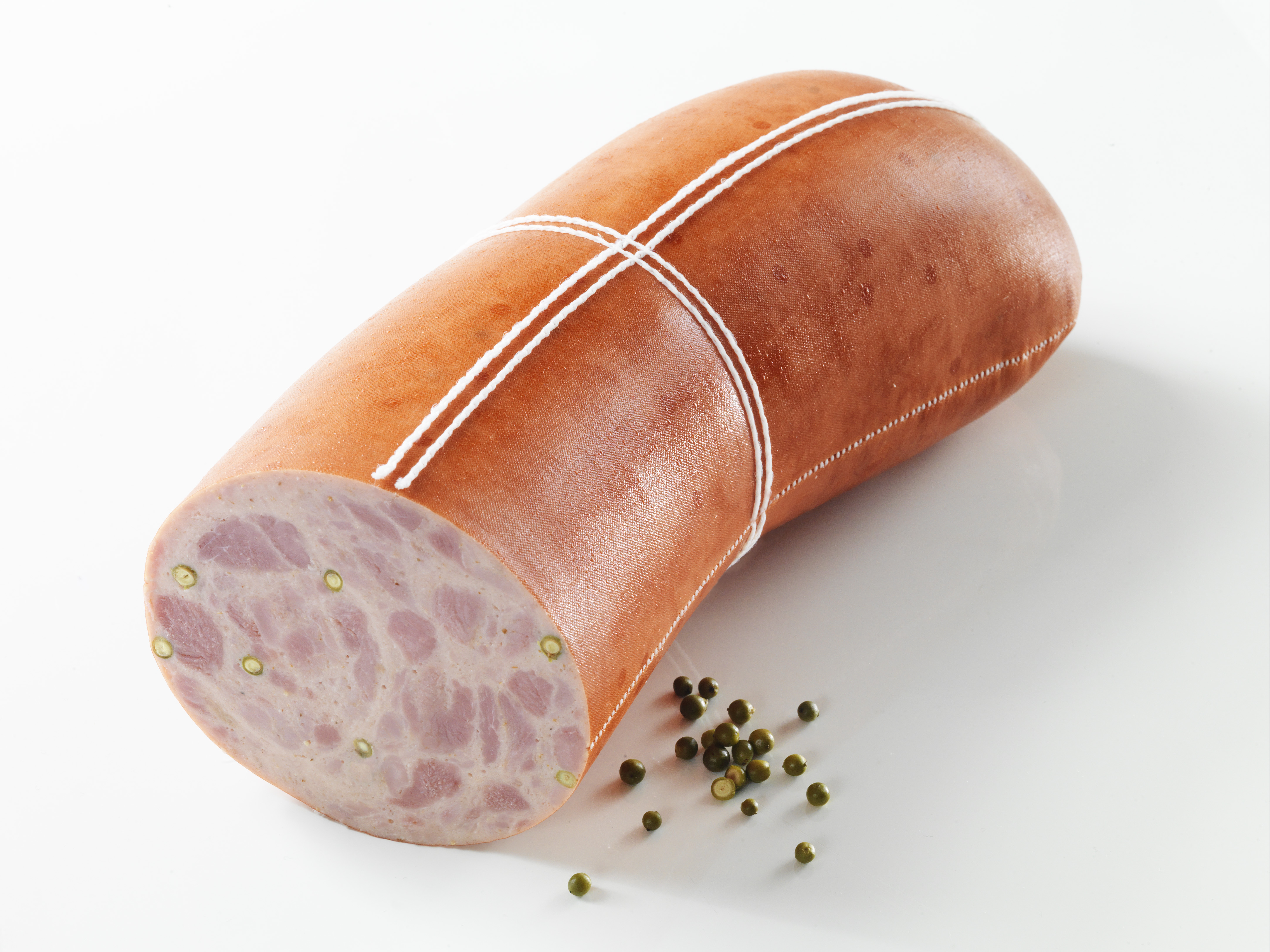 Höhenrainer Puten-Krakauer im Leinendarm, ganze Stange, 1,45 kg.