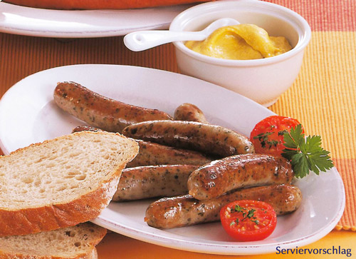 Geflügel-Rostbratwürstl.