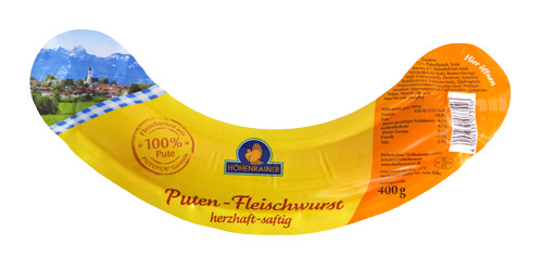 400 g Höhenrainer Puten-Fleischwurst.