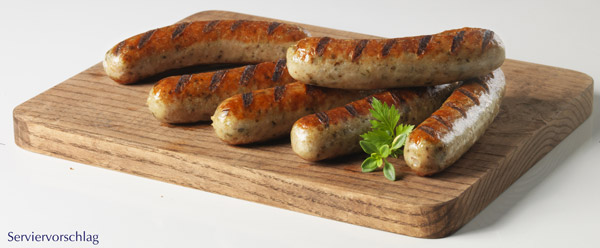 Höhenrainer Geflügel-Rostbratwürstl.