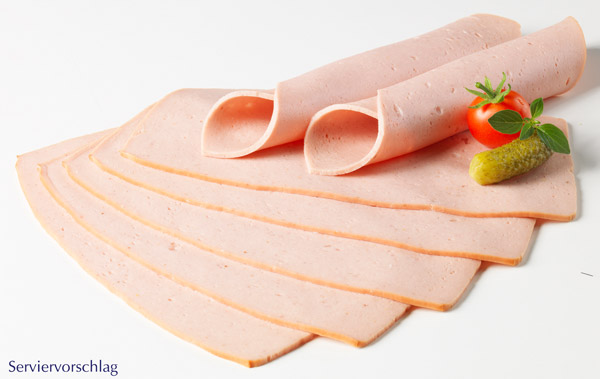 hoehenrainer-puten-leberkaese-slice-serviervorschlag Puten-Leberkäse fein aufgeschnitten, 250 g